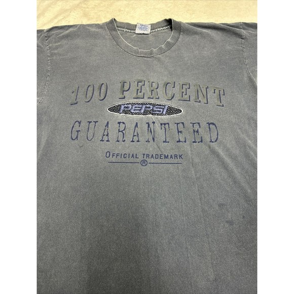 Vintage Nothing Else is a Pepsi Single Stitch Faded Blue T-Shirt Men's Size L/XL - Picture 3 of 9